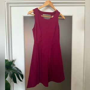 LC Lauren Conrad Sleeveless Wine Mini Dress